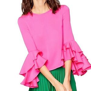 NWT Milly Gabby Top in Pink Size 8